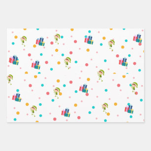 Elf Xmas wrap Wrapping Paper Sheet
