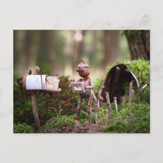 Elfe Acorn lire carte postale - carte postale