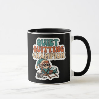 Elfe de démission silencieuse Mug Café humour de b