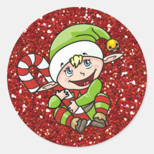 Elfe de Noël avec Stickers Sucre de canne