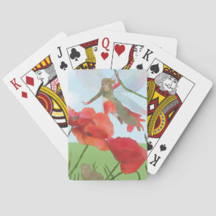 Elfe mit Mohn spielkarten Playing Cards