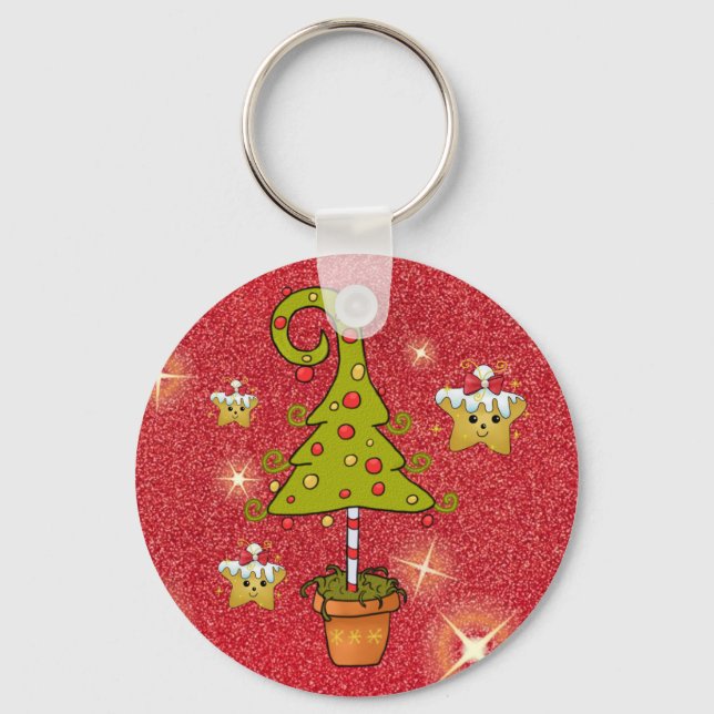 Elfenweihnachtsbaum Keychain (Front)