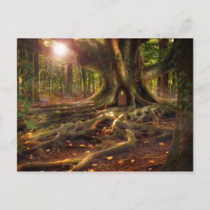 elfin treehouse postcard