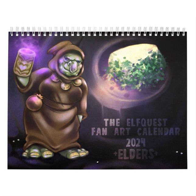 Elfquest 2024 Fan Art Calendar (Cover)