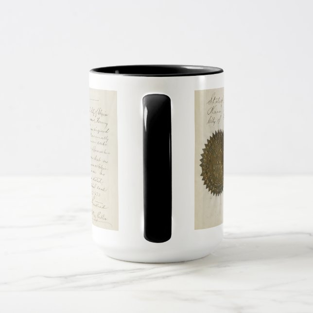 ELGIN ILLINOIS J W RANSTEAD ALS CAFE BUILDING 1870 MUG (Handle)