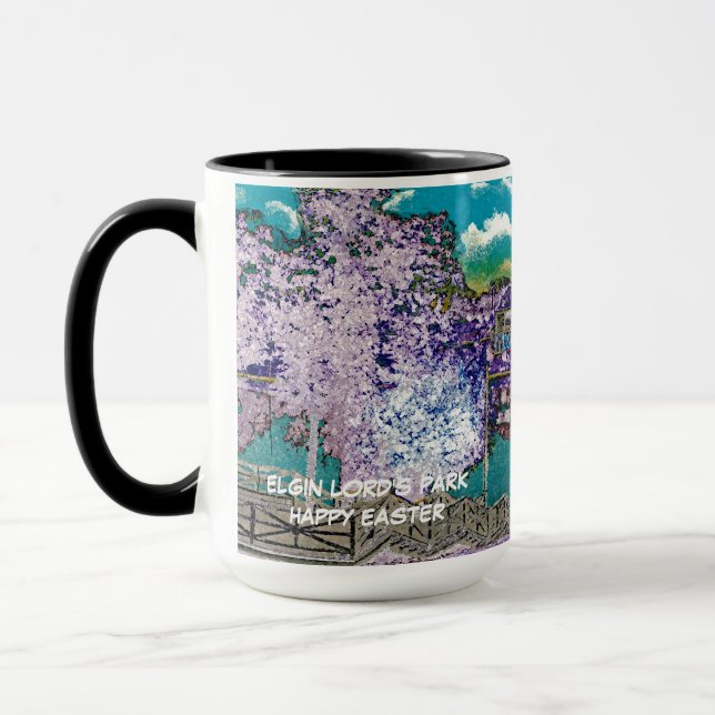 ELGIN ILLINOIS LORDS PARK PAVILION 1920'S Easter Mug (Left)