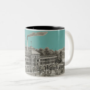 Elgin Watch Factory Elgin Illinois 1871 Two-Tone Coffee Mug
