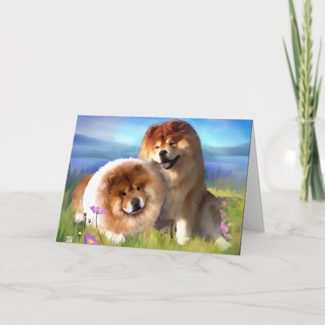 ELI AND MAIYA heARTdog chow Card (Front)