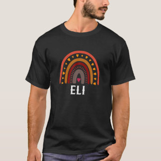 Eli Colourful Rainbow Funny Men / Boy / Baby Name  T-Shirt