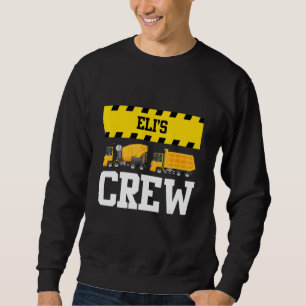 Eli Construction Crew Custom Dumptruck Dump Truck Sweatshirt