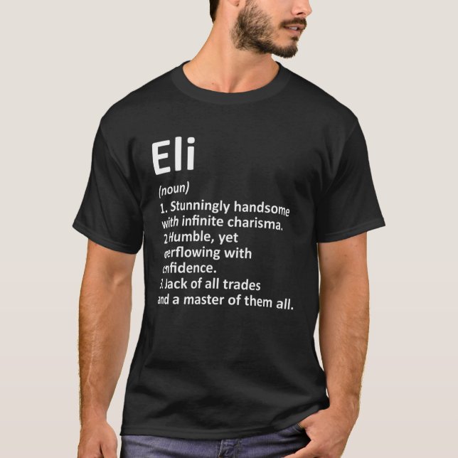 ELI Definition Personalized Name Funny Birthday Gi T-Shirt (Front)