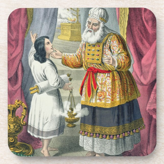 Eli Questioning Samuel Regarding the Vision, from Coaster (Front)