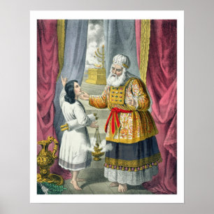 Eli Questioning Samuel Regarding the Vision, from Poster