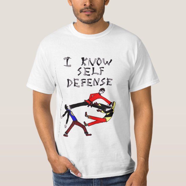 Eli Tennant's I Know Self-Defence T-Shirt (Front)