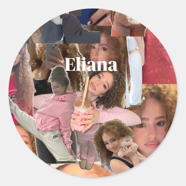 Eliana Kalogeras Collage Sticker (Front)
