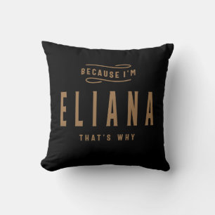 Eliana Name Personalized Birthday Name Eliana Throw Pillow
