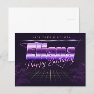 Eliana Nom Prénom Anniversaire de la carte postale