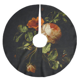 Elias van den Broeck, Still Life with Roses Brushed Polyester Tree Skirt