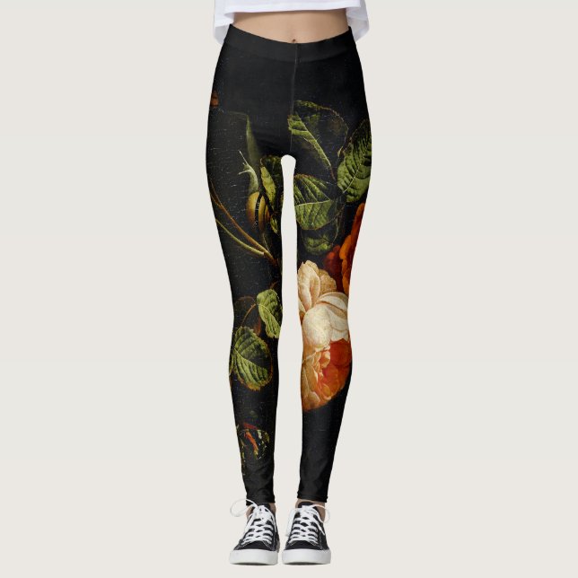 Elias van den Broeck, Still Life with Roses Leggings (Front)