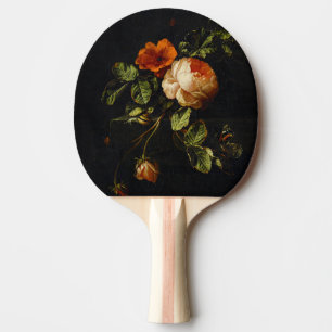 Elias van den Broeck, Still Life with Roses Ping Pong Paddle