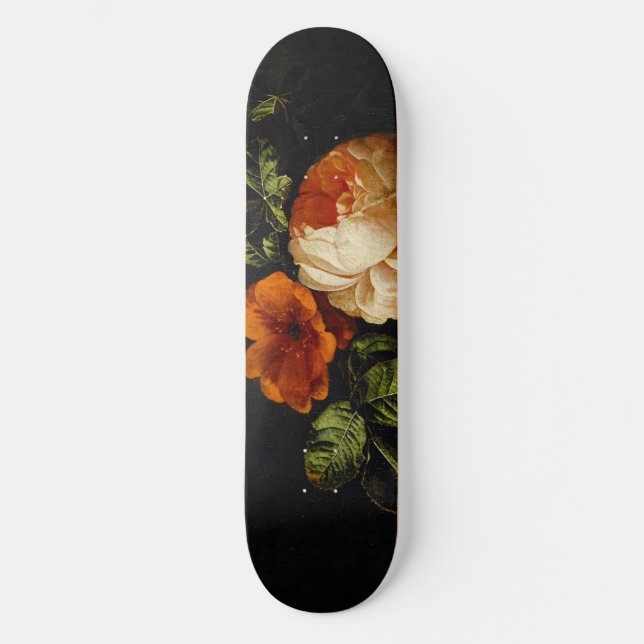 Elias van den Broeck, Still Life with Roses Skateboard (Front)