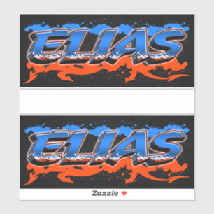 Elias Vorname Name Graffiti Aufkleber Sticker