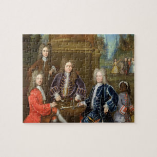 Elihu Yale (1648-1721) the second Duke of Devonshi Jigsaw Puzzle