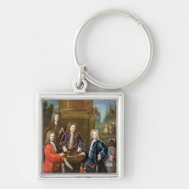 Elihu Yale (1648-1721) the second Duke of Devonshi Keychain (Front)