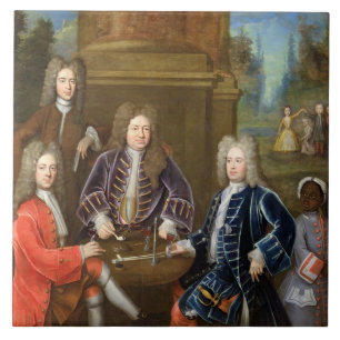 Elihu Yale (1648-1721) the second Duke of Devonshi Tile