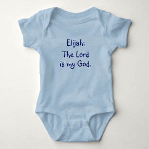 Elijah Baby Name Meaning Bodysuit