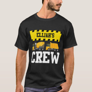 Elijah Construction Crew Custom Dumptruck Dump Tru T-Shirt