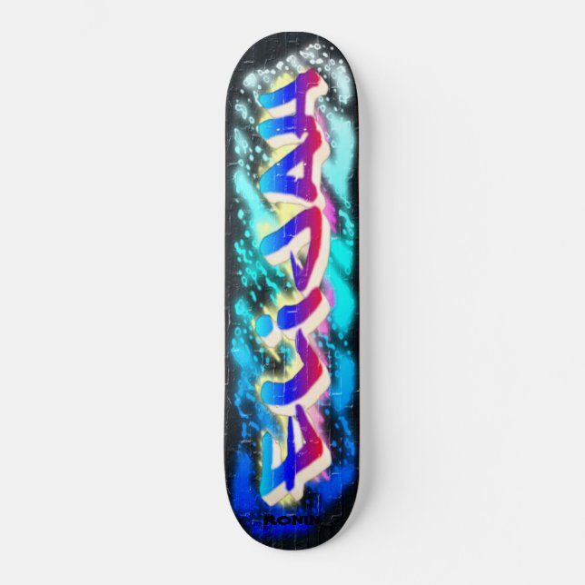 ELIJAH Customized Graffiti Skateboard (Front)