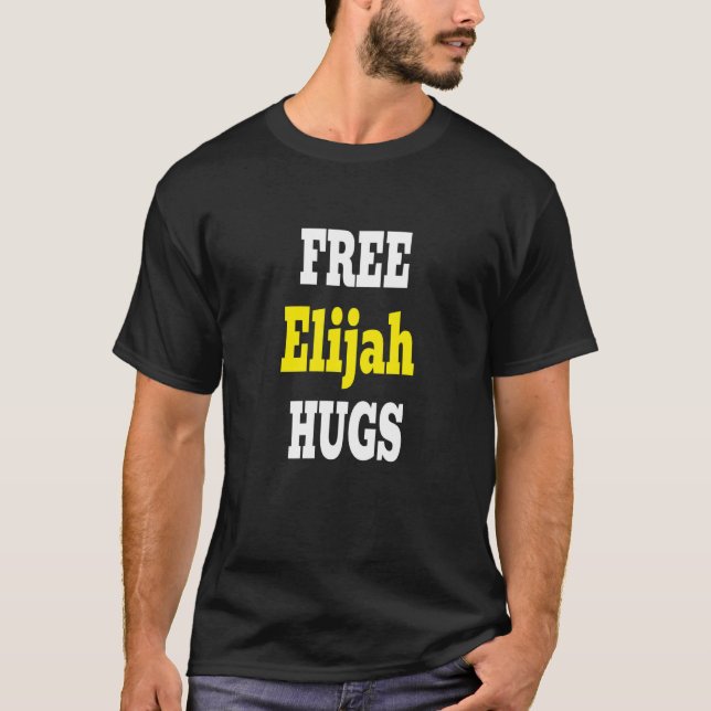 Elijah Hugs Uncle For Brother Best Elijah Ever Gra T-Shirt (Front)
