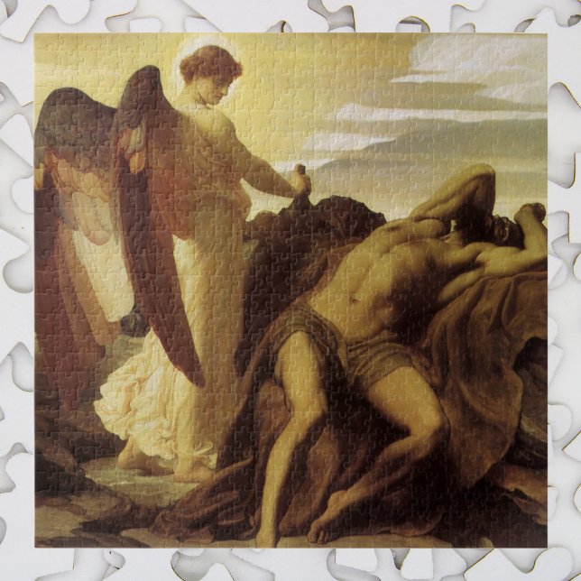 Elijah in Wilderness by Lord Frederic Leighton Jigsaw Puzzle (Creator Uploaded)