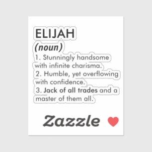 Elijah name, Editable name, Custom name