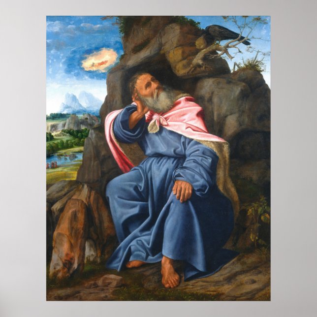 Elijah & Raven - Giovanni Savoldo Fine Art Poster (Front)