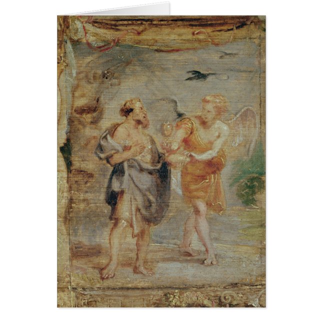 Élijah recevant le pain et l'eau d'un ange (Devant)