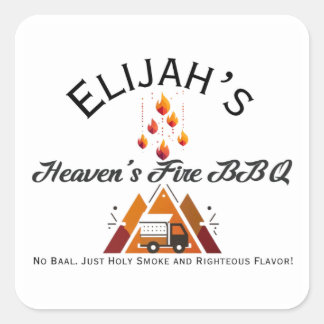 Elijah's Heaven's Fire BBQ Sticker