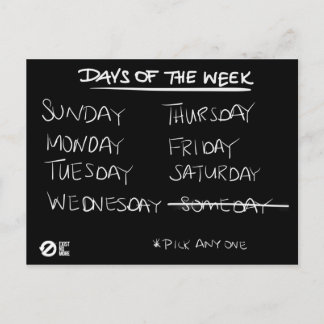 Eliminate Someday Postcard