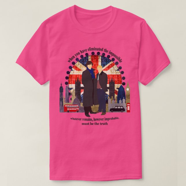 Eliminate the Impossible Black Text T-Shirt (Design Front)