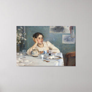 Elin Danielson-Gambogi - After Breakfast (1890) Canvas Print