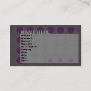 elipses : purples : business card