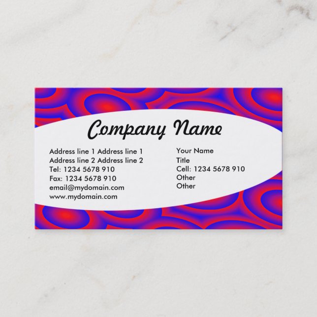 Eliptical - Abstract 09 Business Card (Front)