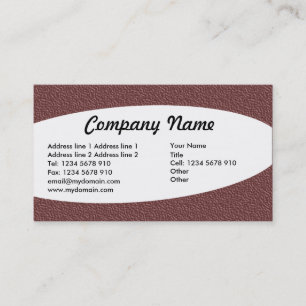 Eliptical - Brown Embossed Texture Business Card