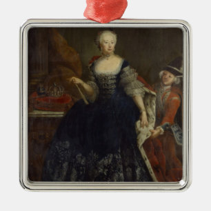 Elisabeth Christine von Braunschweig as Queen Metal Ornament