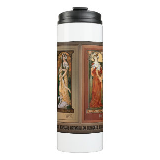 Élisabeth Sonrel Art Nouveau Maiden Bird Series Thermal Tumbler
