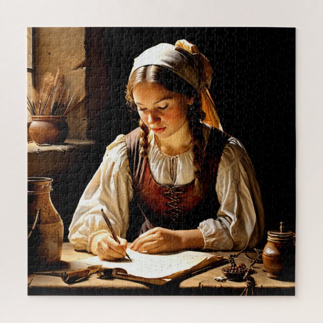 “Elisabeth”, “The Young Scholar” Jigsaw Puzzle (Vertical)