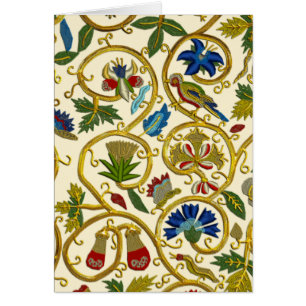 Élisabéthain Swirl Broderies - Imitation Goldwork