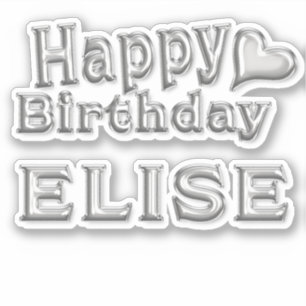 Elise Happy Birthday Autocollants