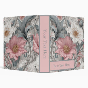 Elise Pink & Grey Nouveau Garden Binder